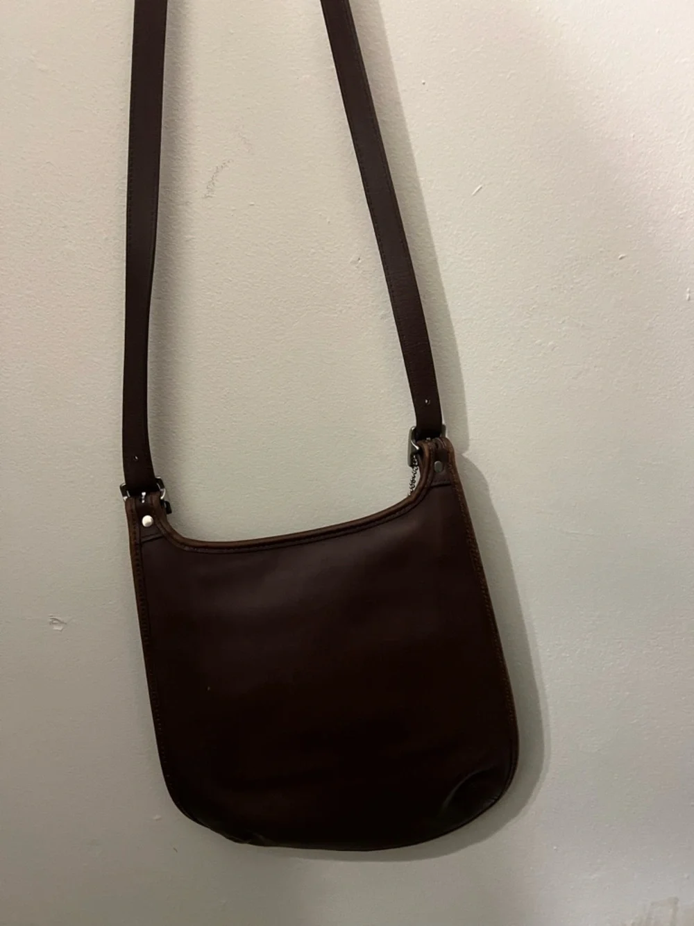 Vintage 90s Coach Mahogany Leather Hippie Flap Bag 9135 🤎